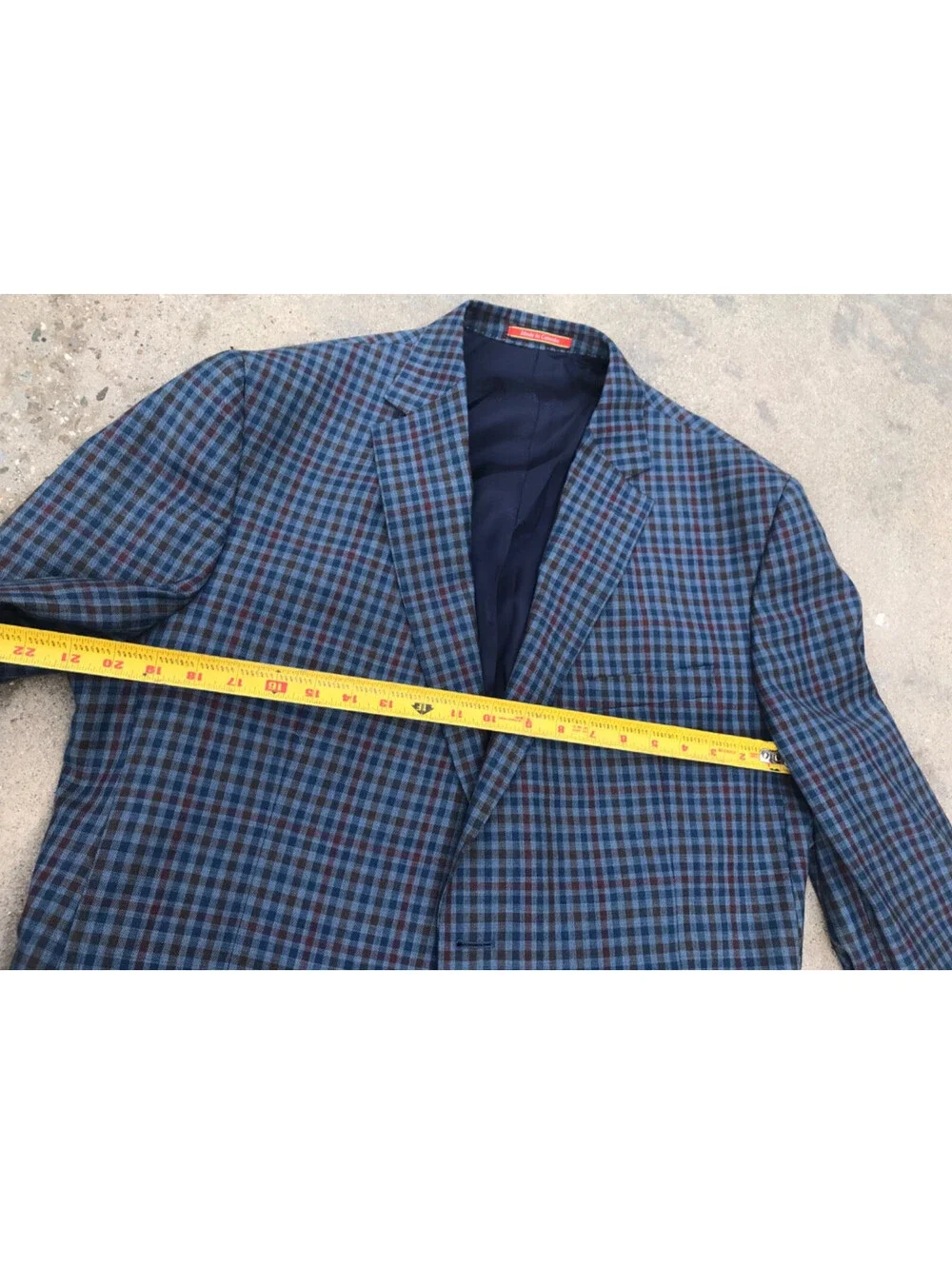 Daniel Cremieux Fine Capolavoro Jacket checkered Blazer Wool Made in Canada 44